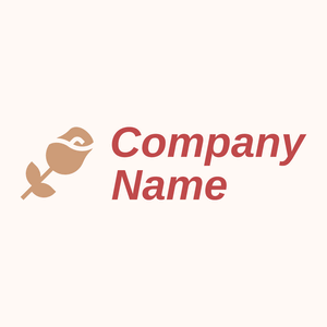 Rose logo on a Seashell background - Computer