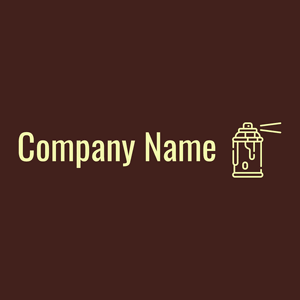 Paint spray logo on a Brown Pod background - Unterhaltung & Kunst