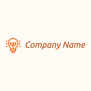 Light logo on a Floral White background - Abstrait