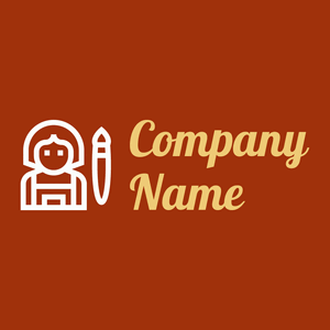 Teacher on a Rust background - Istruzione
