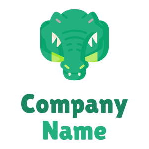 mean Crocodile on a White background - Tiere & Haustiere