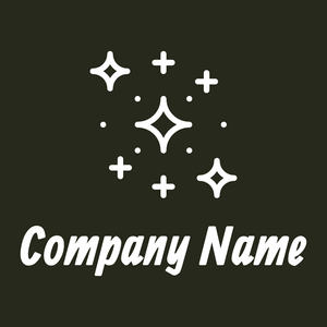Stars logo on a Pine Tree background - Abstrait