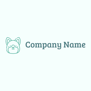 Corgi logo on a Azure background - Animaux & Animaux de compagnie