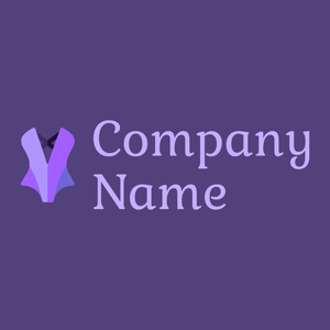 Lingerie logo on a purple background - Abstrakt
