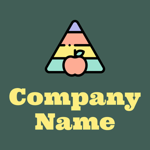 Nutritional pyramid logo on a Stromboli background - Alimentos & Bebidas