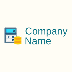 Accounting logo on a Floral White background - Negócios & Consultoria