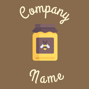 Honey logo on a Shadow background - Comida & Bebida