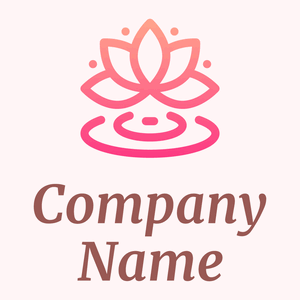Drops Lotus logo on a Snow background - Spa & Esthétique
