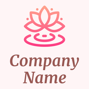 Drops Lotus logo on a Snow background - Spa & Estética