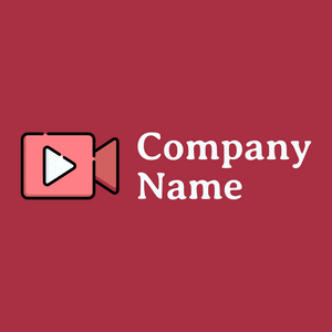 Video player logo on a Milano Red background - Negócios & Consultoria