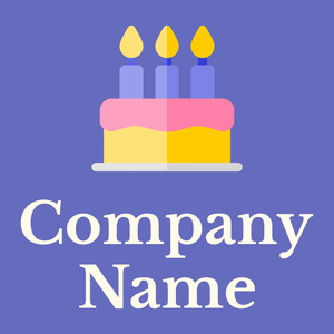 Salomie Birthday cake on a Chetwode Blue background - Cibo & Bevande