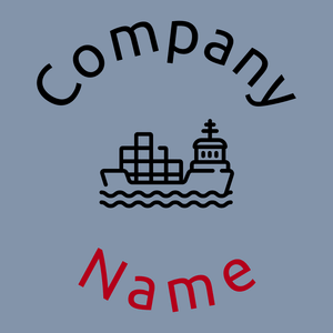 Cargo ship logo on a Bali Hai background - Zakelijk & Consulting