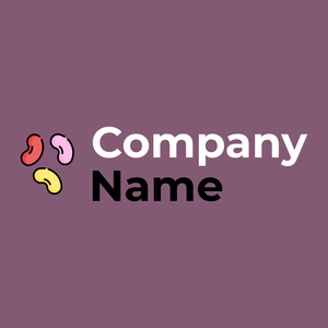 Jelly beans logo on a Trendy Pink background - Alimentos & Bebidas