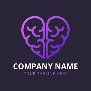 brain in shape of heart logo - Medizin & Pharmazeutik