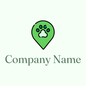 Pastel Green Zoo on a Honeydew background - Animais e Pets