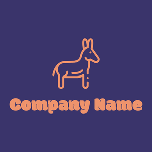 Donkey logo on a Minsk background - Animali & Cuccioli