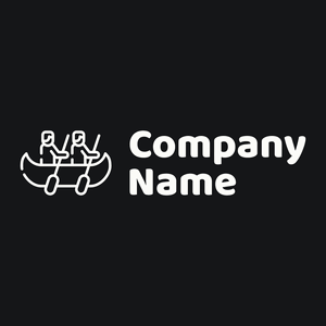 Canoe logo on a Black background - Domaine sportif