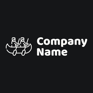 Canoe logo on a Black background - Sport