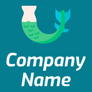 Mermaid on a Dark Cyan background - Juegos & Entretenimiento