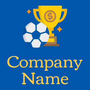 Trophy logo on a Cobalt background - Deportes