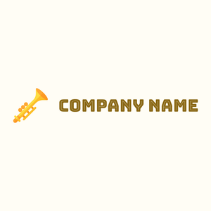Golden Clarinet on a Floral White background - Arte & Entretenimiento