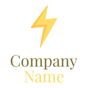 Lightning logo on a White background - Costruzioni & Strumenti