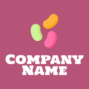 Jelly beans logo on a Royal Heath background - Alimentos & Bebidas