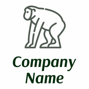 Chimpanzee on a White background - Tiere & Haustiere