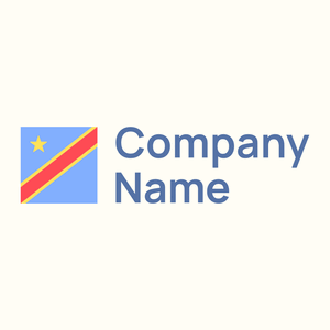 Maya Blue Democratic republic of congo on a Floral White background - Política