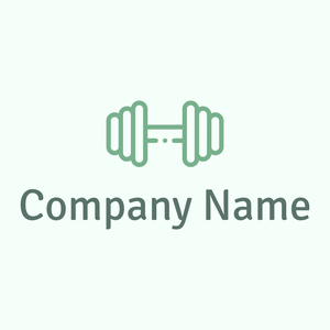 Dumbbell on a Mint Cream background - Domaine sportif