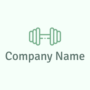 Dumbbell on a Mint Cream background - Esportes