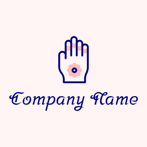 Mehndi logo on a Snow background - Religieus