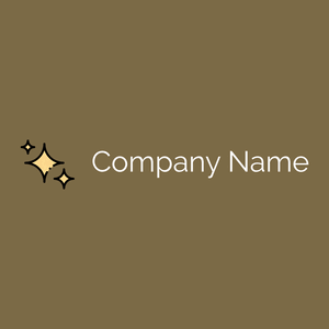 Star logo on a Yellow Metal background - Abstrait
