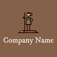 Woman logo on a Spicy Mix background - Domaine sportif