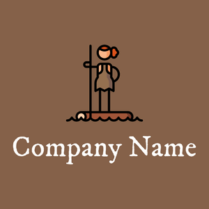 Woman logo on a Spicy Mix background - Domaine sportif