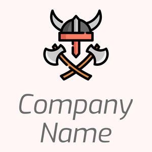 Viking on a Snow background - Divertissement & Arts