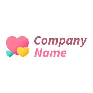 Pastel Hearts logo on a White background - Enfant & Garderie