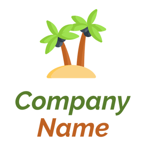 Island logo on a White background - Voyage & Hotel