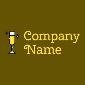 Champagne on a Olive background - Comida & Bebida