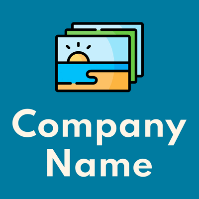 Outlined Image logo on a Cerulean background - Photography