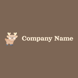 Deer on a Roman Coffee background - Animales & Animales de compañía