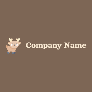 Deer on a Roman Coffee background - Animaux & Animaux de compagnie