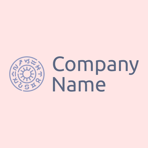 Horoscope logo on a Misty Rose background - Abstrait
