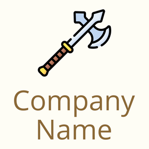 Axe on a Floral White background - Abstrakt