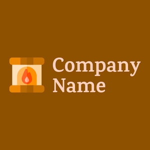 Fireplace logo on a Olive background - Juegos & Entretenimiento