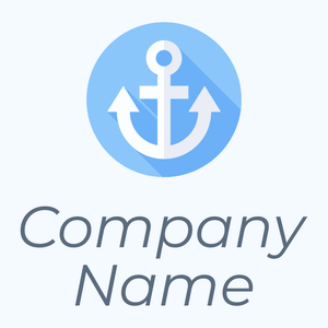 Anchor logo on a Alice Blue background - Abstrato