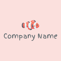 Clown fish on a Pale Pink background - Dieren/huisdieren