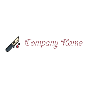Knife logo on a White background - Entertainment & Kunst