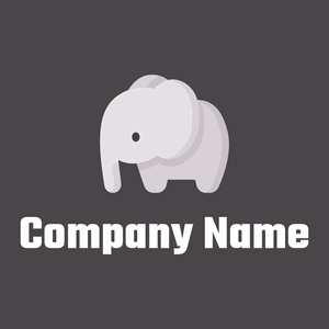 Elephant on a Fuscous Grey background - Animais e Pets
