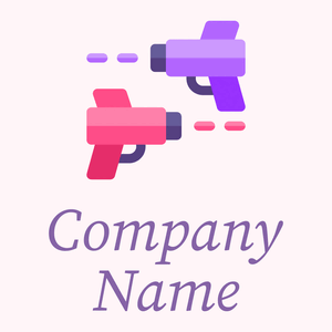 Laser tag logo on a Lavender Blush background - Medizin & Pharmazeutik